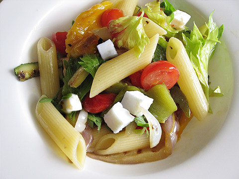 summer pasta con le verdure grigliate