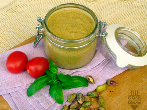 pesto di pistacchi alla siciliana