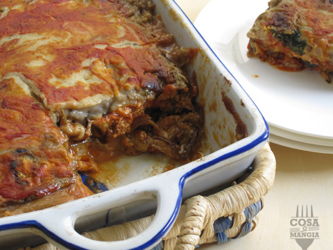 ricetta moussaka vegano