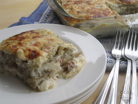 ricetta lasagne cardi e salsiccia