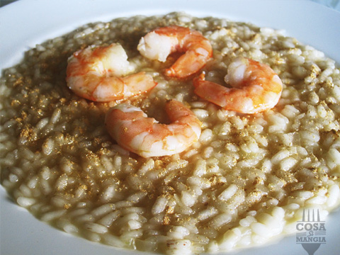 risotto al prosecco e mazzancolle